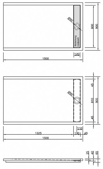 Duschwanne Easytray